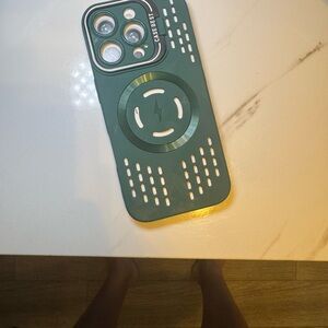 Green Wireless Charging Phone Case